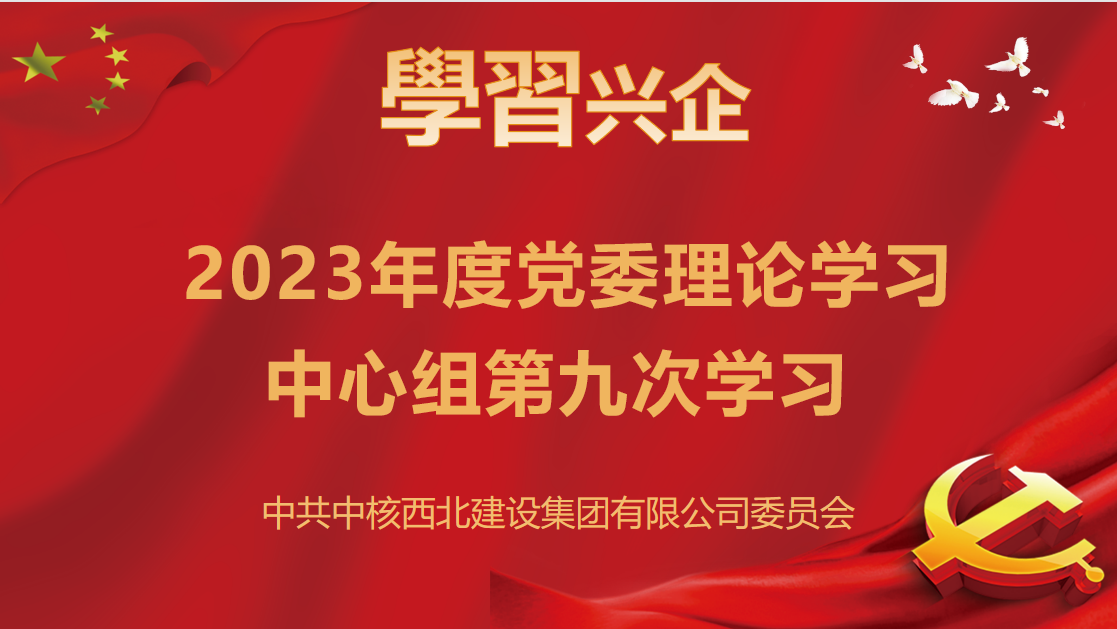 集團公司召開第九次黨委理論學習中心組學習會議